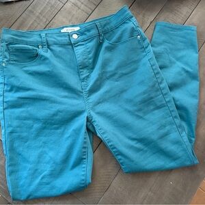 Zenana Outfitters Teal Skinny Jeans